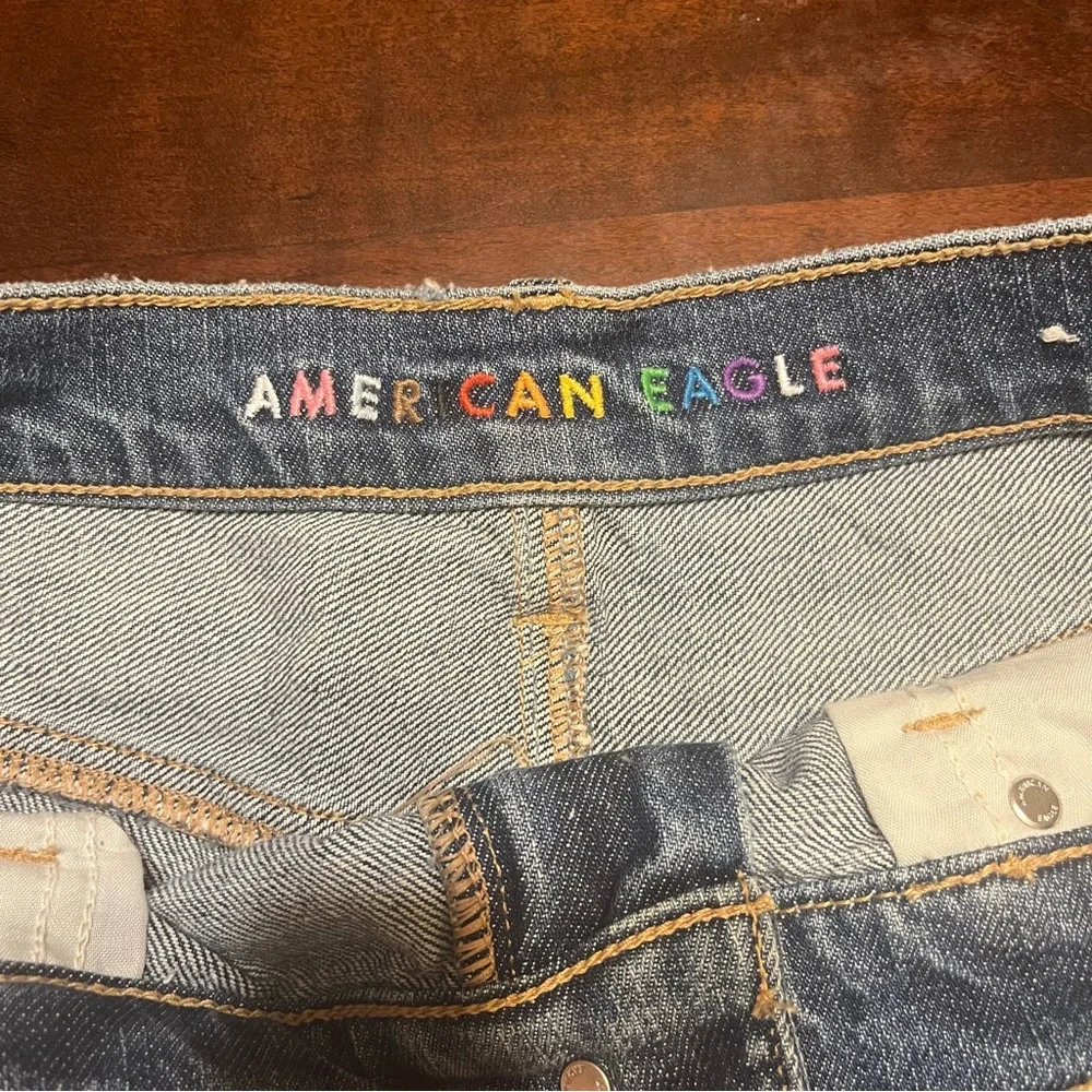 American Eagle Highest Rise 90s Boyfriend Pride Shorts- 10 - Picture 3 of 8
